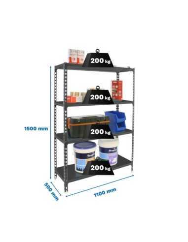 Estantería SIMONRACK Simonclick superplus 4/500 1500 antra/antra