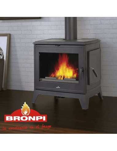 Estufa De Leña BRONPI Derby Puerta Lateral H | Hogar Cahersa
