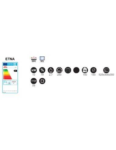 Estufa De Leña BRONPI Etna Hierro Fundido Mu | Hogar Cahersa