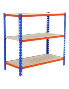 Estantería SIMONRACK Maderclick 3/500 900 azul/naranja/madera