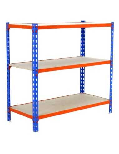 Estantería SIMONRACK Maderclick 3/500 900 azul/naranja/madera