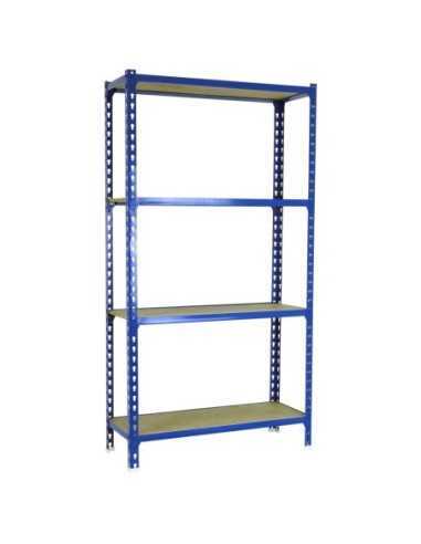 Estantería SIMONRACK Maderclick 4/300 1500 azul/madera