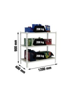 Estantería SIMONRACK SimonrackMaderclick megaplus 3/400 900 blanco/madera