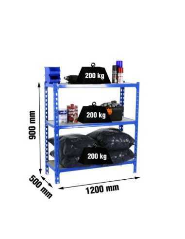 Estantería SIMONRACK SimonrackMaderclick megaplus 3/500 900 azul/madera