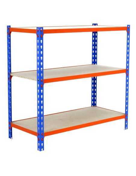Estantería SIMONRACK Maderclick mini 3/500 900 azul/naranja/madera