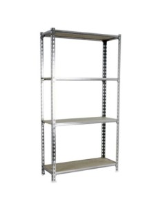 Estantería SIMONRACK Maderclick mini 4/400 1500 galva/madera