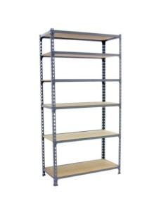 Estantería SIMONRACK Maderclick mini 6/300 gris/madera