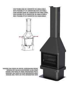 Chimenea De Leña BRONPI Lisboa-vision Fronta | Hogar Cahersa