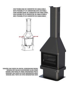Chimenea De Leña BRONPI Lisboa-vision Fronta | Hogar Cahersa