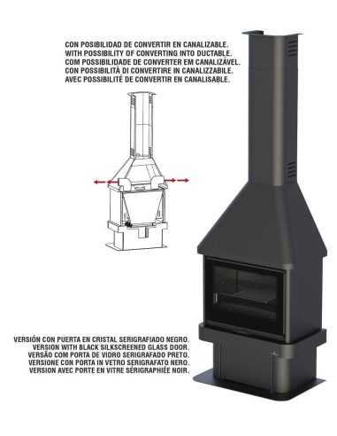 Chimenea De Leña BRONPI Lisboa-vision Fronta | Hogar Cahersa