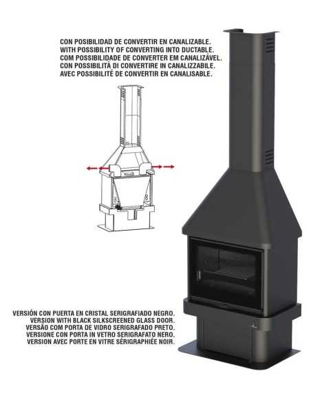 Chimenea De Leña BRONPI Lisboa-vision Fronta | Hogar Cahersa