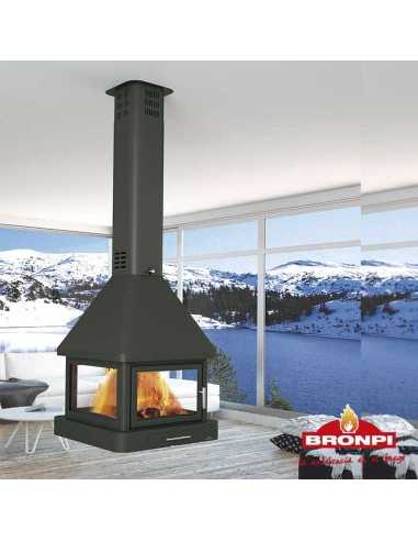 Chimenea De Leña BRONPI Cuatro Caras Para Co | Hogar Cahersa