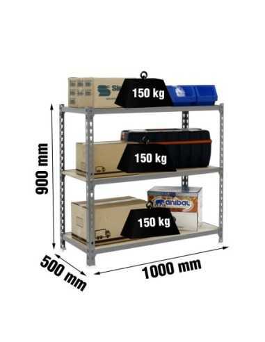 Estantería SIMONRACK Maderclick plus 3/500 900 gris/madera