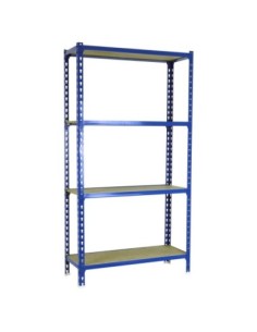 Estantería SIMONRACK Maderclick plus 4/400 1500 azul/madera