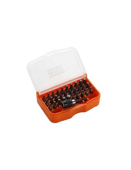 Juego de puntas 1/4" + Adaptador, 31 piezas - Alyco Orange Ref. 170490