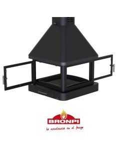 Chimenea De Leña BRONPI Cuatro Caras Para Co | Hogar Cahersa 2