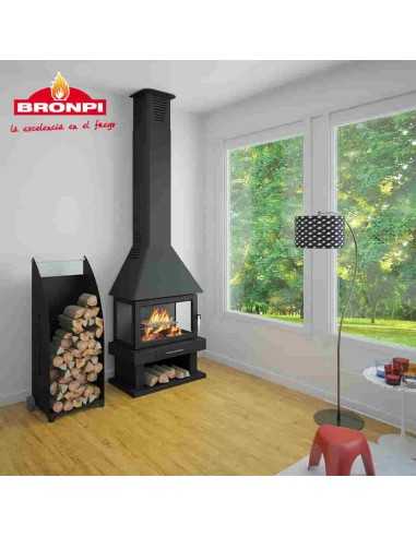 Chimenea De Leña BRONPI Huesca Frontal Doble | Hogar Cahersa