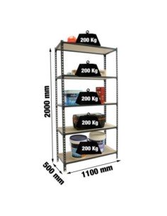 Estantería SIMONRACK SimonrackMaderclick superplus 5/500 antracita/madera
