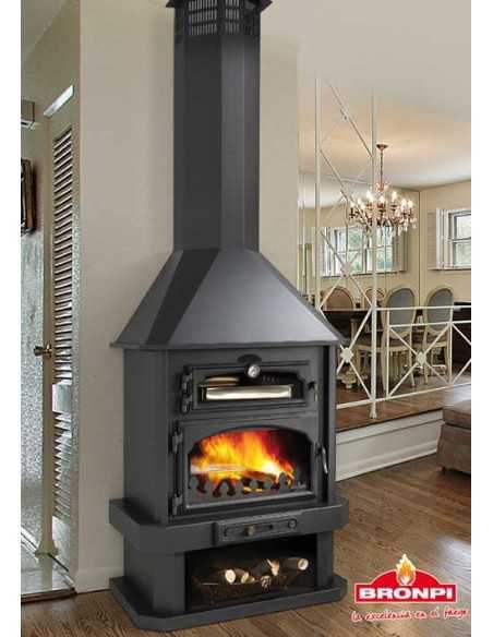 Chimenea De Leña BRONPI Ebro Con Horno Doble | Hogar Cahersa
