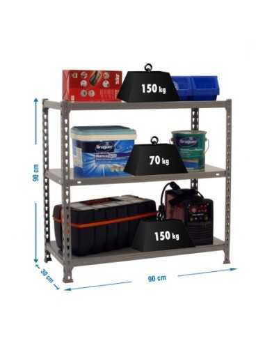 Estantería SIMONRACK Ecoclick 3/300 900 gris