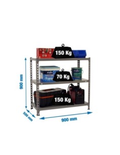 Estantería SIMONRACK Ecoclick 3/500 900 gris