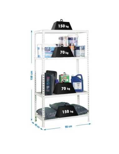 Estantería SIMONRACK Ecoclick 4/400 blanco