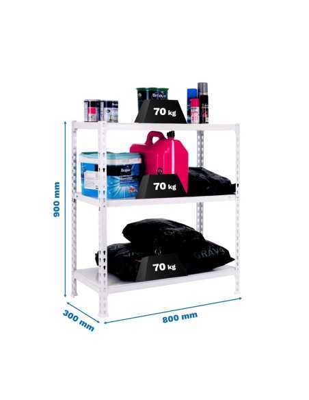 Estantería SIMONRACK Ecoclick mini 3/300 900 blanco