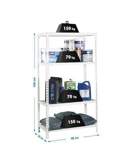 Estantería SIMONRACK Ecoclick mini 4/300 1500 blanco