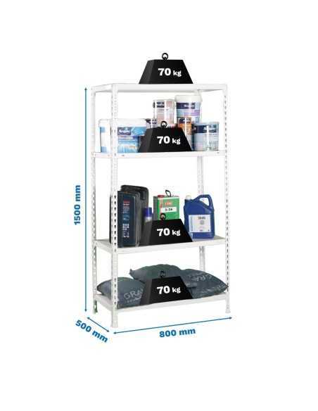Estantería SIMONRACK Ecoclick mini 4/500 blanco