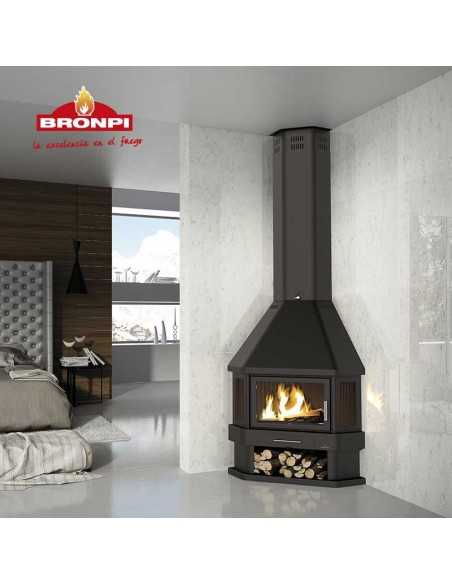 Chimenea De Leña Para Rincon BRONPI Lorca BR | Hogar Cahersa