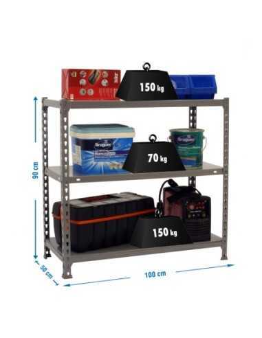 Estantería SIMONRACK Ecoclick plus 3/500 900 gris