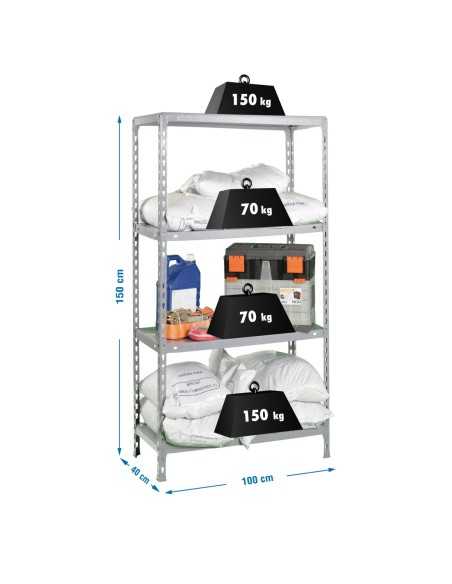 Estantería SIMONRACK Ecoclick plus 4/400 galvanizado