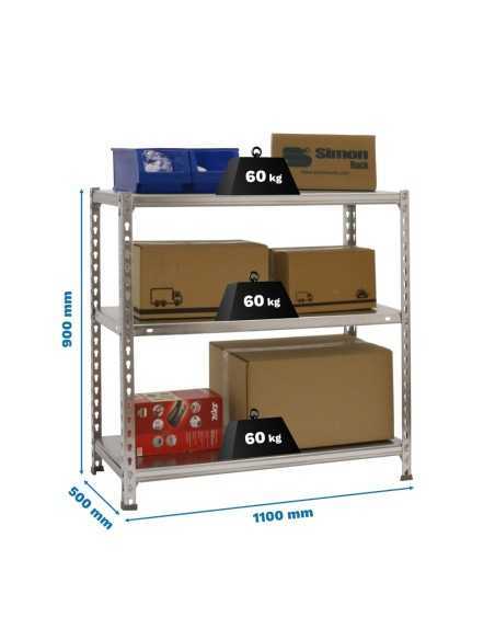 Estantería SIMONRACK Ecoclick superplus 3/500 galvanizado