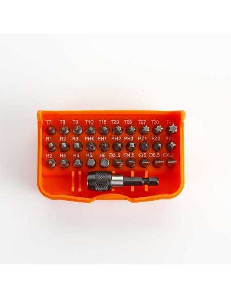 Juego de puntas 1/4" + Adaptador, 31 piezas - Alyco Orange Ref. 170490