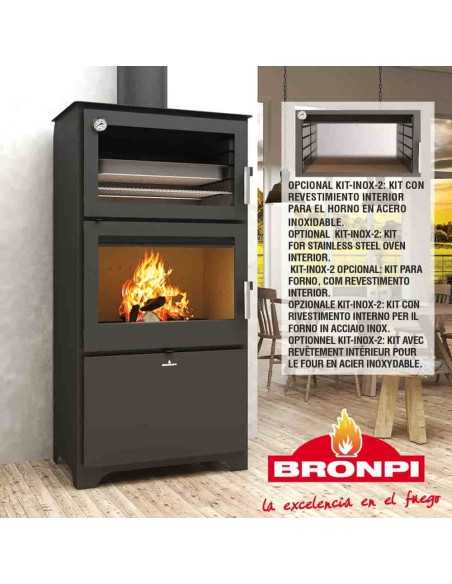 Horno Metálico BRONPI Murano-l Leñero Inclui | Hogar Cahersa