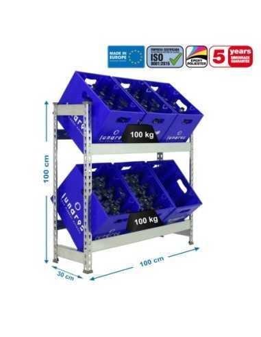 Estantería SIMONRACK Simonbottle 2-1000x1000x300 galvanizado