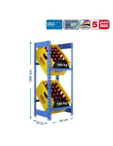 Estantería SIMONRACK Simonbottle 2-1000x400x300 azul