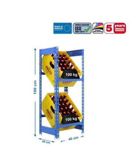 Estantería SIMONRACK Simonbottle 2-1000x400x300 azul