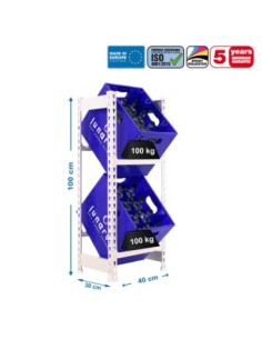 Estantería SIMONRACK Simonbottle 2-1000x400x300 blanco