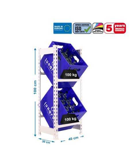 Estantería SIMONRACK Simonbottle 2-1000x400x300 blanco
