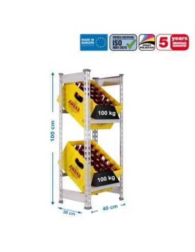 Estantería SIMONRACK Simonbottle 2-1000x400x300 galvanizado