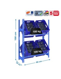 Estantería SIMONRACK Simonbottle 2-1000x800x300 azul