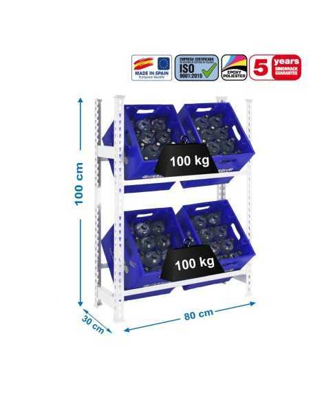 Estantería SIMONRACK Simonbottle 2-1000x800x300 blanco