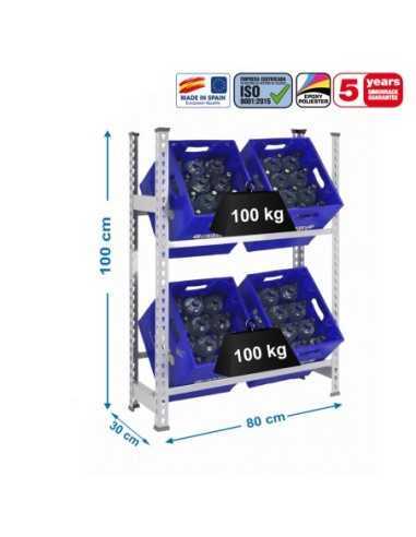 Estantería SIMONRACK Simonbottle 2-1000x800x300 galvanizado