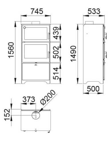 Horno Metálico BRONPI Murano-l Leñero Inclui | Hogar Cahersa