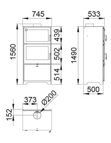 Horno Metálico BRONPI Murano-l Leñero Inclui | Hogar Cahersa