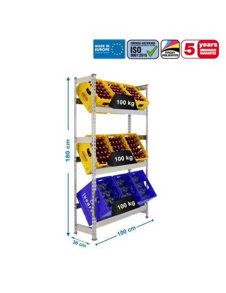 Estantería SIMONRACK Simonbottle 3-1800x1000x300 galvanizado