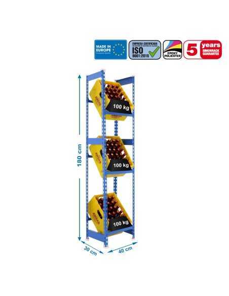 Estantería SIMONRACK Simonbottle 3-1800x400x300 azul
