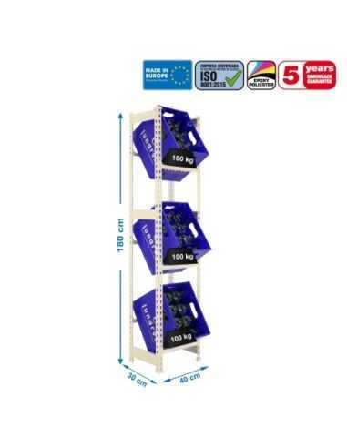 Estantería SIMONRACK Simonbottle 3-1800x400x300 blanco