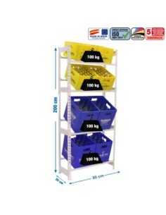 Estantería SIMONRACK SimonrackSimonbottle 4-2000x800x300 blanco